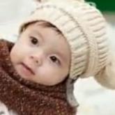 可爱的棒针编织宝宝毛线帽子