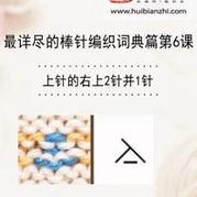 上針的右上2針并1針 會(huì)編織課堂棒針詞典第6課