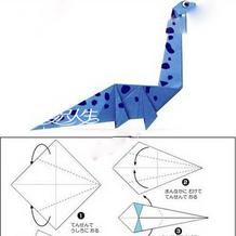 手工折纸恐龙教程