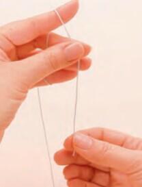 蕾丝编织持针方法和挂线方法