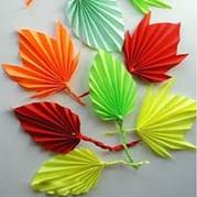 简单手工折纸树叶