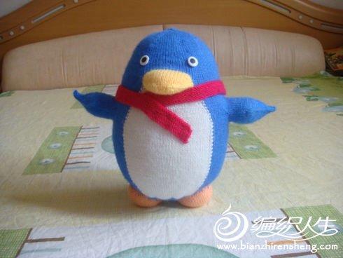 手工毛线编织企鹅玩偶的方法 有编织说明