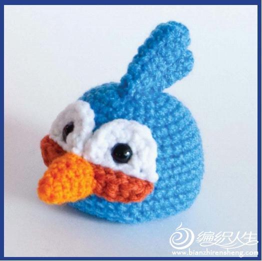 愤怒的小鸟之蓝色小鸟编织教程