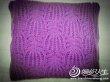 紫色羊绒棕榈叶围巾 毛线编织女生围巾款式图解