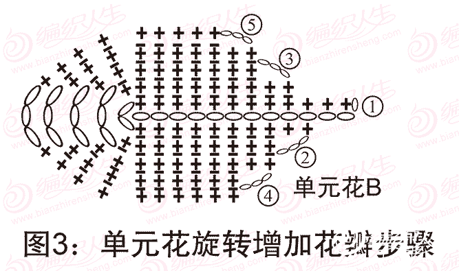 富贵牡丹,时尚拼花披肩钩针教程 有详细编织图解