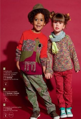 2014年儿童毛衣新款 春夏法式儿童毛线衣款式精选