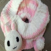 棉花糖可爱兔宝宝棒针围脖编织教程