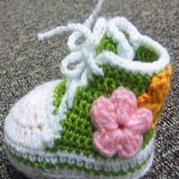 钩针宝宝鞋 编织婴儿运动鞋教程