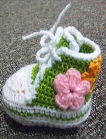 钩针宝宝鞋 编织婴儿运动鞋教程
