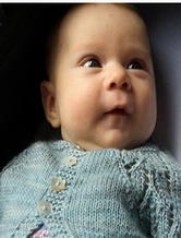 婴幼儿镂空花纹针织开衫 棒针编织翻译教程