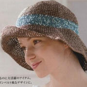 鉤針編織女士和紙太陽帽遮陽夏涼帽
