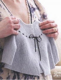 一线织完的宝宝衫 棒针编织婴幼儿小开衫