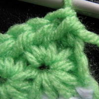 介绍一种特别针法star stitch星针 钩针编织花型