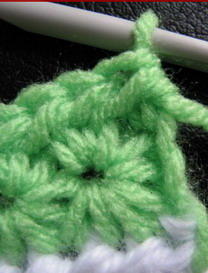 介绍一种特别针法star stitch星针 钩针编织花型