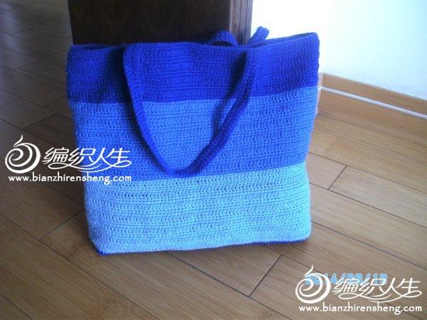 簡時尚海洋鉤針編織單肩方包
