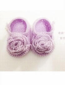 婴儿花朵钩针编织宝宝鞋