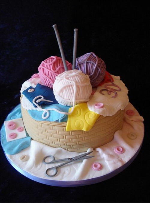 毛线球蛋糕