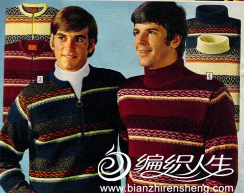70年代男士毛衣