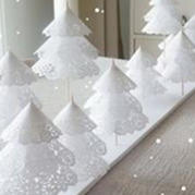 手工DIY圣诞小物之纸艺圣诞树与雪花