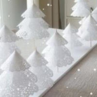 手工DIY圣诞小物之纸艺圣诞树与雪花