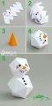 折紙大全 小雪人手工折紙教程