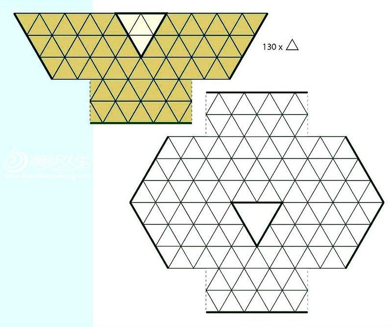 三角形拼花结构