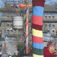 毛线轰至北京前门大街