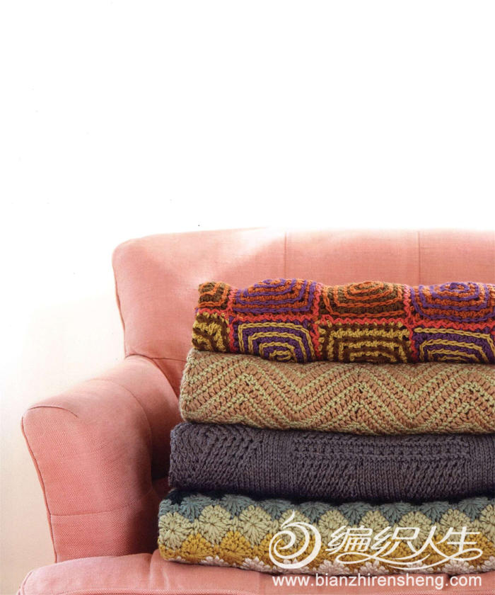 20款温暖你心的毛线编织毯子集锦