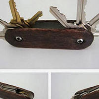 新颖的军刀式钥匙收纳包手工DIY