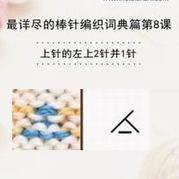 上針的左上2針并1針 會(huì)編織課堂棒針詞典第8課