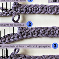 钩针基础之锁针起针时3种挑线方法
