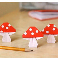 小蘑菇手工折纸DIY教程