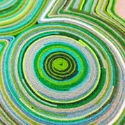 不织物废料制作创意地毯