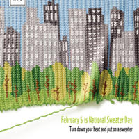 2月5日加拿大“全国毛衣日” 提倡节能环保