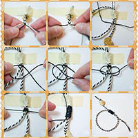 简单时尚款手绳编织教程