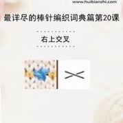 右上交叉 棒針詞典第20課(會(huì)編織課堂)