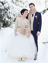 冬季婚礼时尚针织暖搭配 要风度也要温度