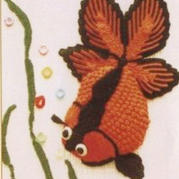 鉤針中國畫風的小金魚珍珠魚圖解教程