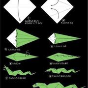 小蛇折紙手工教程圖解