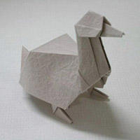 小鸭子折纸手工图解