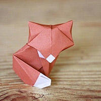 折纸狐狸手工教程