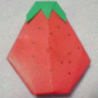 草莓折纸手工教程