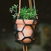 皮革簡單手工制作懸掛花盆架