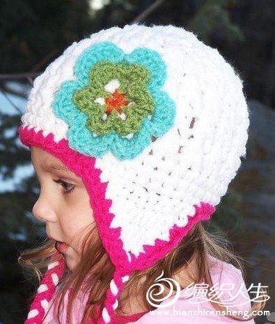 给宝宝编织可爱的毛线帽子