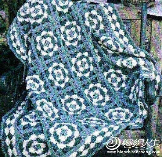 毛线钩织的漂亮毯子图片
