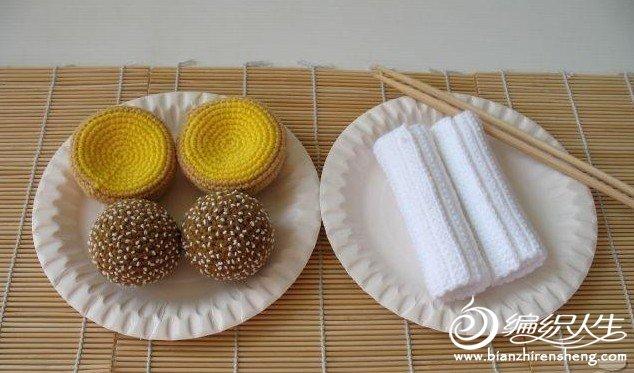 毛线编织作品之中国传统美食