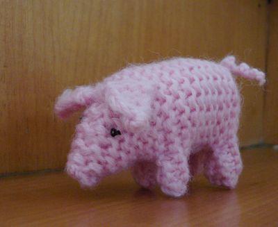 一款可爱的毛线小猪编织过程