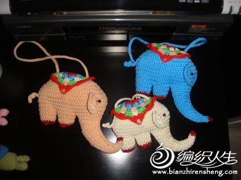 可爱小象玩偶的钩织教程