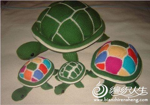 教你手工编织彩色乌龟的方法