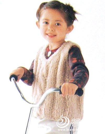 两种手工儿童毛衣编织花样图解
